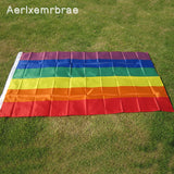 free  shipping  Aerlxemrbrae  Rainbow Flag 3x5 FT