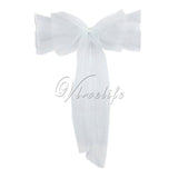 One Sheer Organza Chair Sash Bow