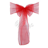 One Sheer Organza Chair Sash Bow