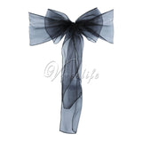 One Sheer Organza Chair Sash Bow