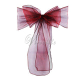 One Sheer Organza Chair Sash Bow