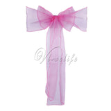 One Sheer Organza Chair Sash Bow