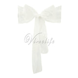 One Sheer Organza Chair Sash Bow