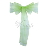 One Sheer Organza Chair Sash Bow