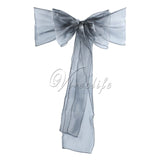 One Sheer Organza Chair Sash Bow