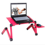 Adjustable Aluminum Laptop Desk Ergonomic Portable TV  Pad