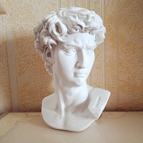 David Head Portraits Bust Mini Gypsum Statue