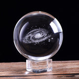 60mm/80mm 3D Laser Engraved Galaxy Crystal Ball