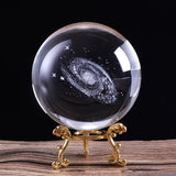 60mm/80mm 3D Laser Engraved Galaxy Crystal Ball