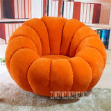 Rotatable Modern Pumpkin Design Chaise Lazy Soft Chair