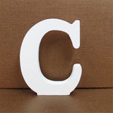 1pc 10CMX10CM White Wooden Letter English Alphabet