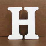 1pc 10CMX10CM White Wooden Letter English Alphabet