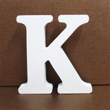 1pc 10CMX10CM White Wooden Letter English Alphabet