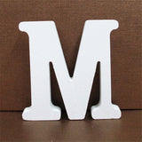 1pc 10CMX10CM White Wooden Letter English Alphabet