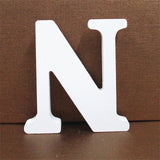 1pc 10CMX10CM White Wooden Letter English Alphabet