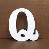 1pc 10CMX10CM White Wooden Letter English Alphabet