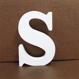 1pc 10CMX10CM White Wooden Letter English Alphabet