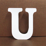 1pc 10CMX10CM White Wooden Letter English Alphabet