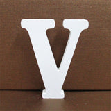 1pc 10CMX10CM White Wooden Letter English Alphabet