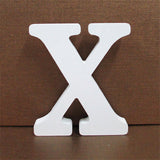 1pc 10CMX10CM White Wooden Letter English Alphabet