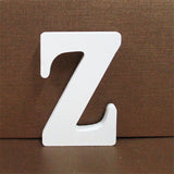 1pc 10CMX10CM White Wooden Letter English Alphabet