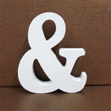 1pc 10CMX10CM White Wooden Letter English Alphabet