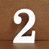 1pc 10CMX10CM White Wooden Letter English Alphabet