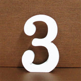 1pc 10CMX10CM White Wooden Letter English Alphabet