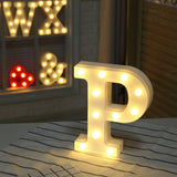 Home Decoration DIY Letter Symbol Sign Heart Plastic LED