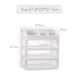 Makeup Organizer Drawers Plastic Cosmetic Storage Box