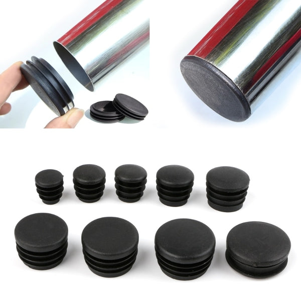 10Pcs New Hot-selling Black Plastic Furniture Leg Plug Blanking End Cap Bung