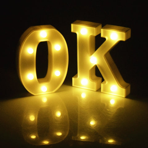 Luminous 26 English Alphabet Led Letter Light