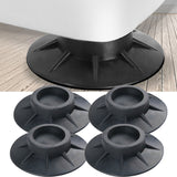 4Pcs Floor Mat Elasticity Black Protectors Furniture